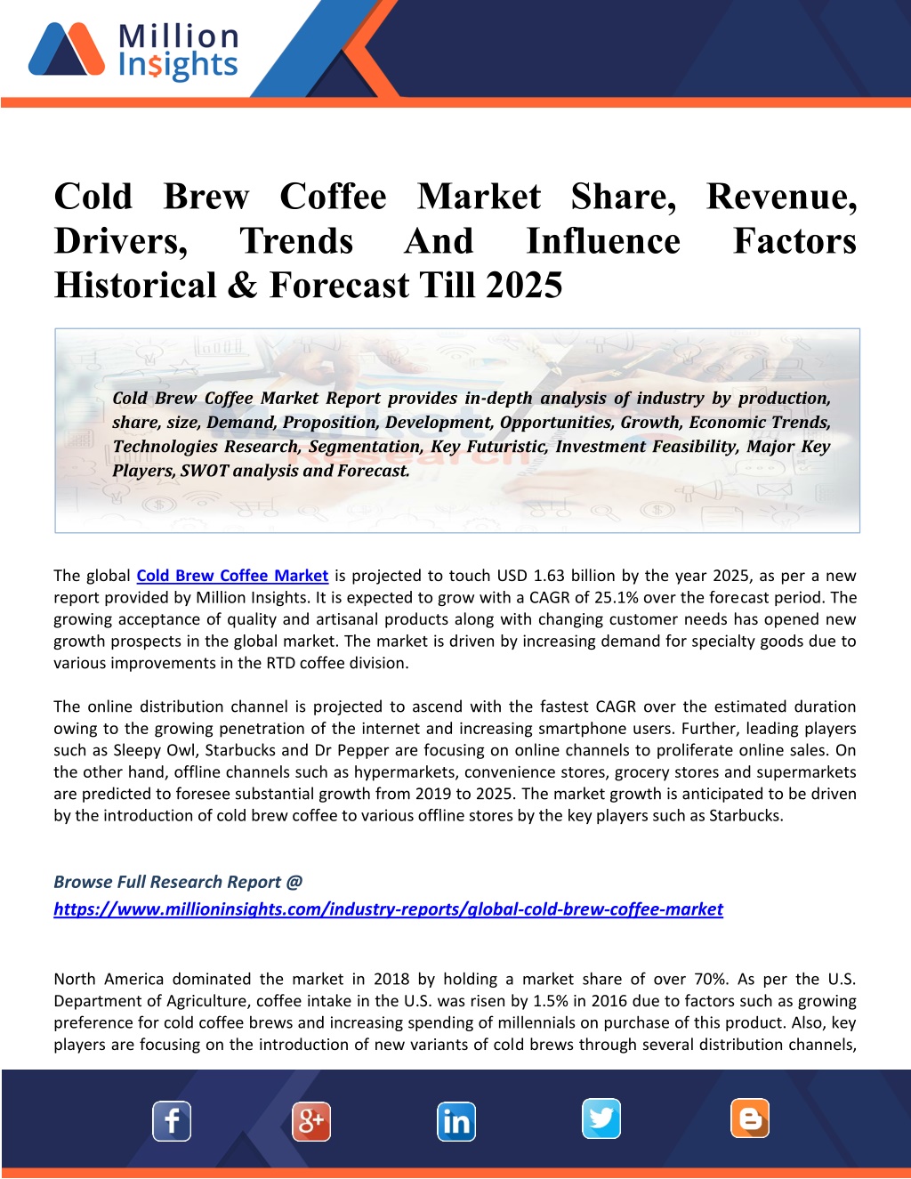 PPT Cold Brew Coffee Market Rising Demand, Future Scope, Market