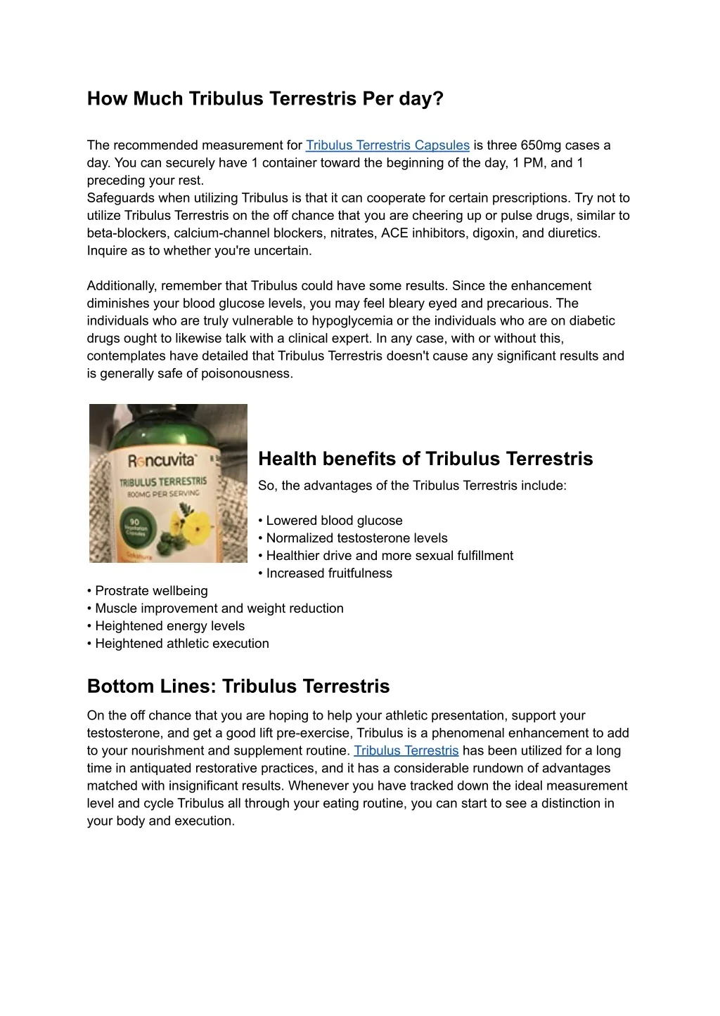 PPT Tribulus Terrestris Capsules_ Overview and ayurveda health