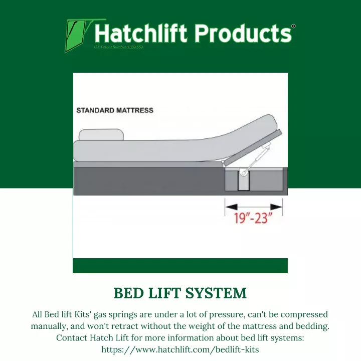 bed lift system n.