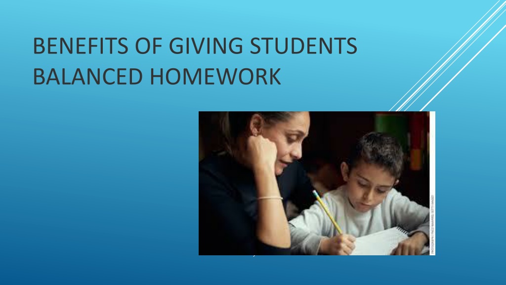 benefits of giving students homework