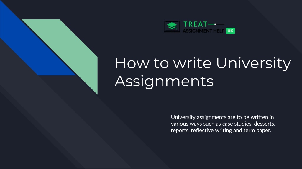 write university assignments