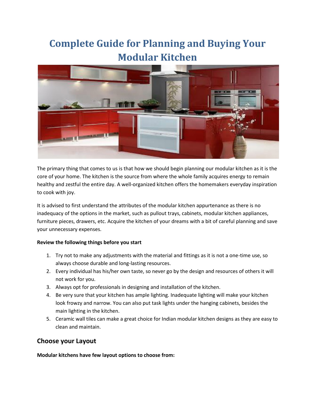 PPT - Complete Guide for Planning and Buying Your Modular Kitchen ...