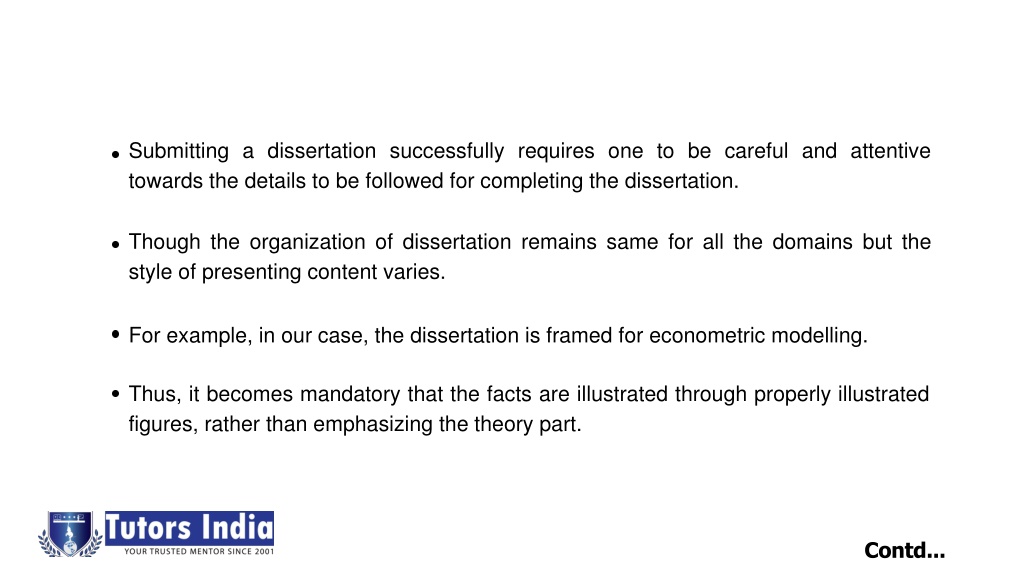 economic dissertation definition