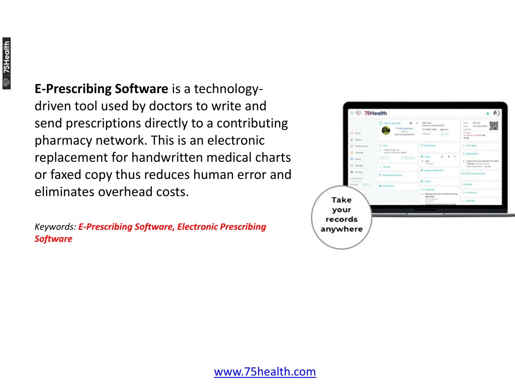 PPT - E-Prescribing Software Help Chemotherapy Patients PowerPoint ...