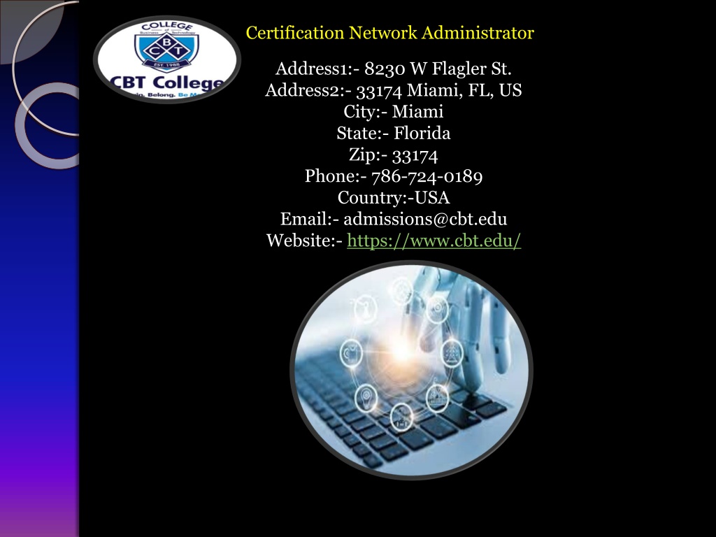 PPT Certification Network Administrator PowerPoint Presentation free