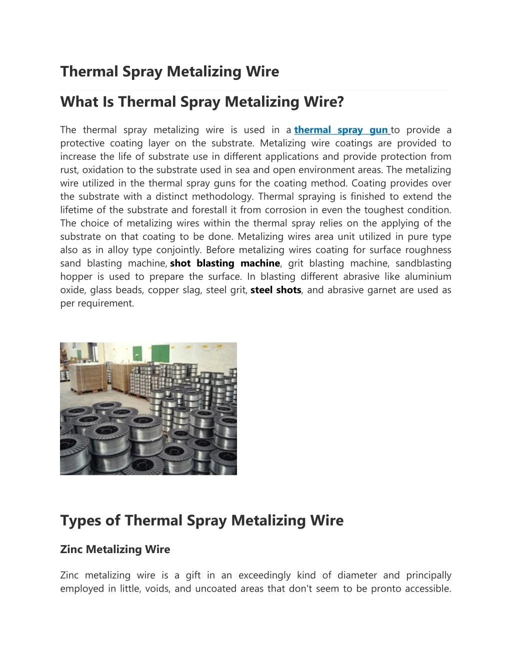 What Is Thermal Metalizing? – Metallizing / Thermal Spray Coating – JRAU