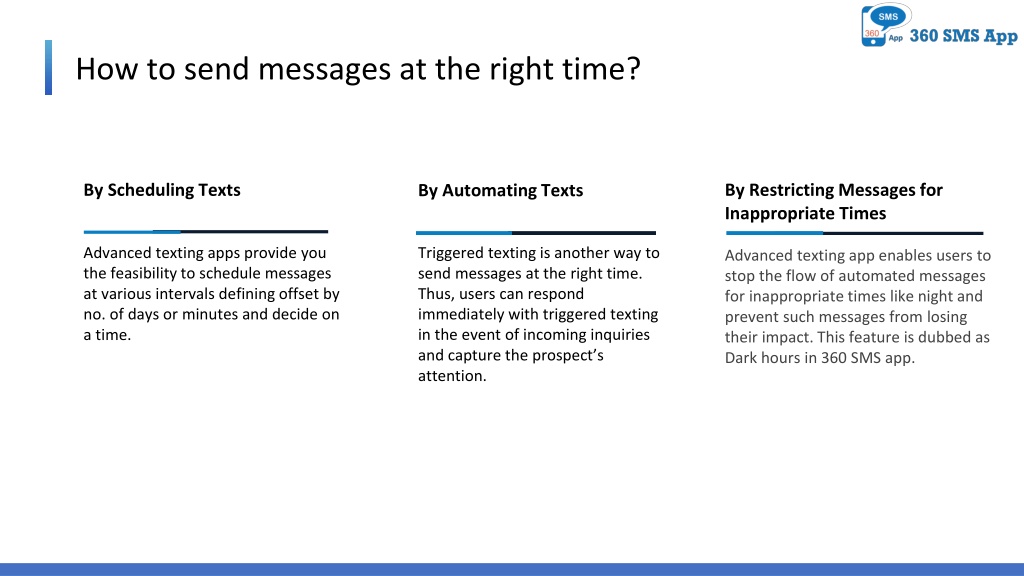 PPT - SMS Apps Magic Send Texts at the Right Time PowerPoint