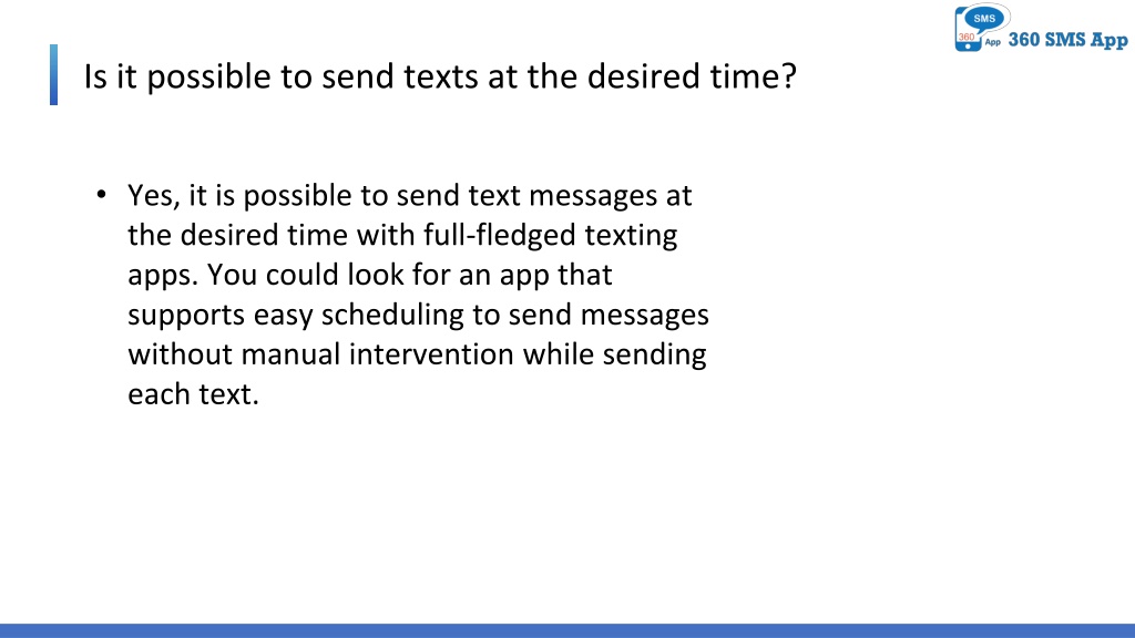 PPT - SMS Apps Magic Send Texts at the Right Time PowerPoint