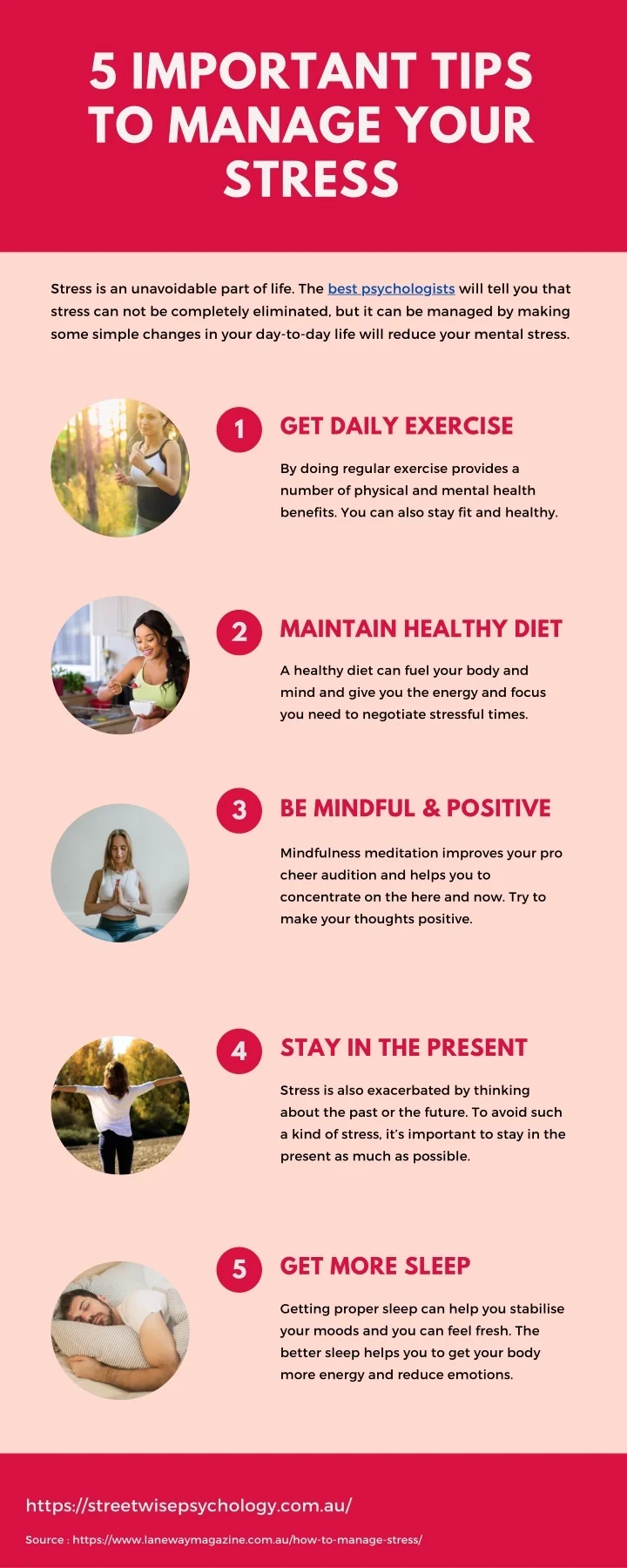 PPT - 5 Important Tips To Manage Your Stress - Infographics PowerPoint ...