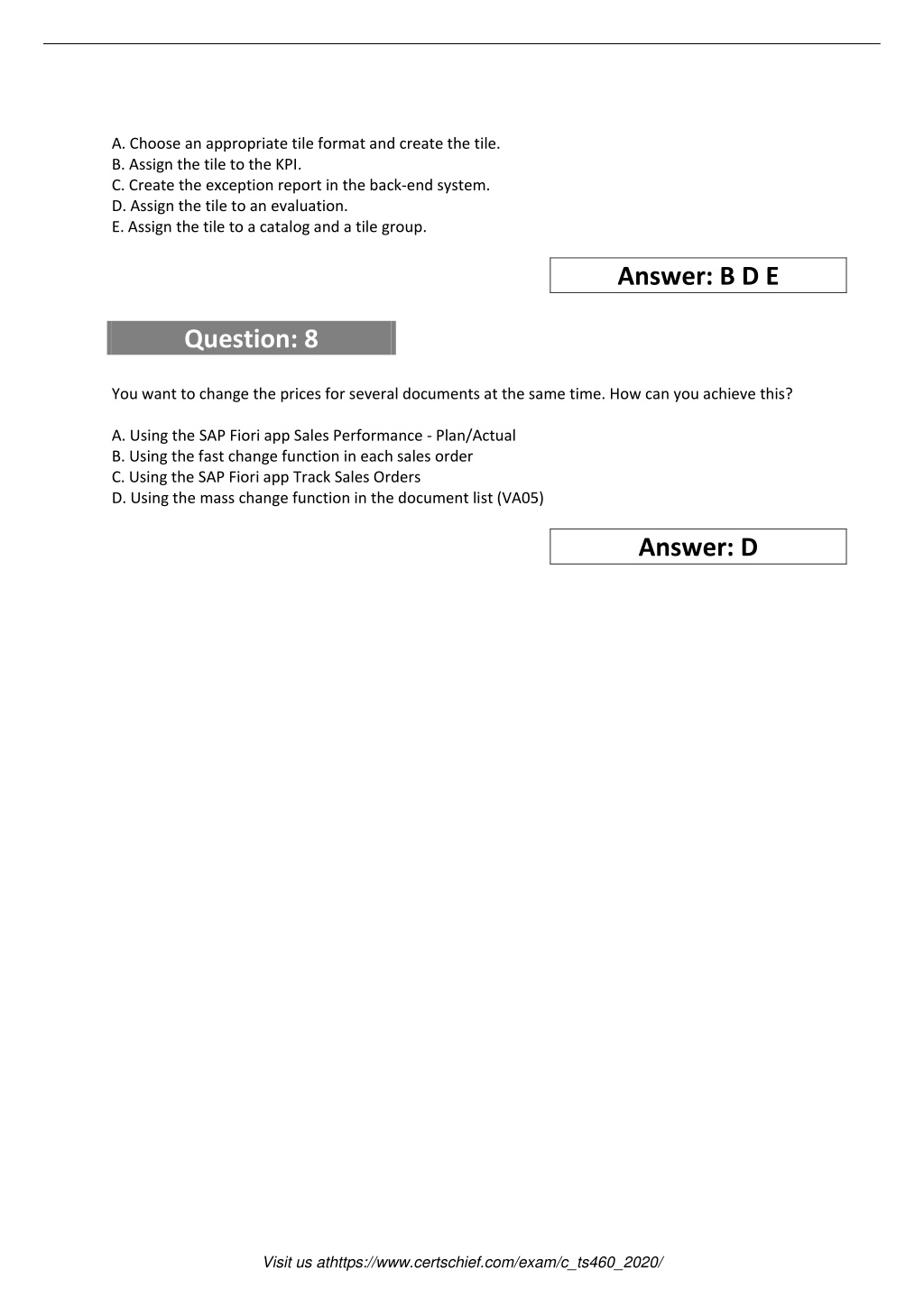 Valid C-TS460-2020 Test Online