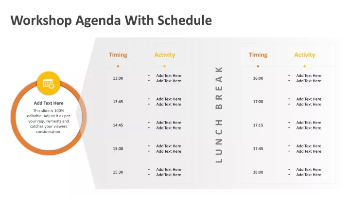 Ppt Workshop Agenda With Schedule Powerpoint Template Powerpoint Presentation Id