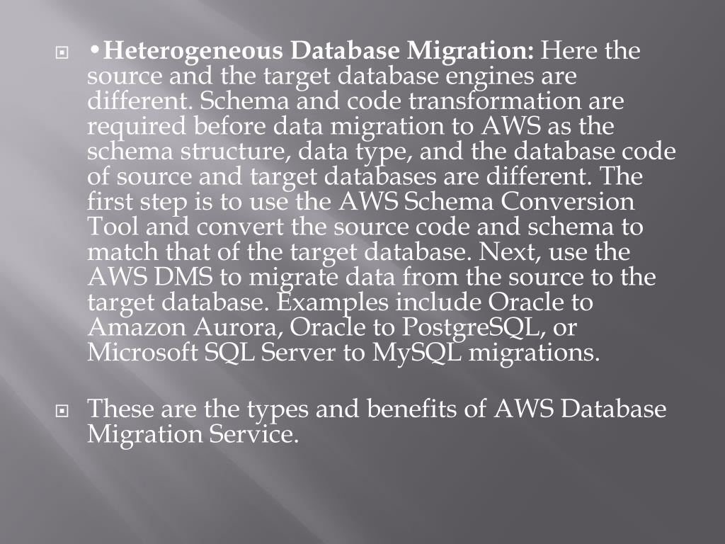 PPT - AWS Database Migration Service – Types and Benefits PowerPoint ...