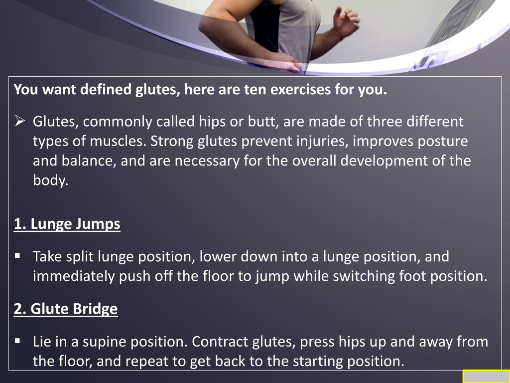 PPT - Top 10 Exercises for Defined Glutes PowerPoint Presentation