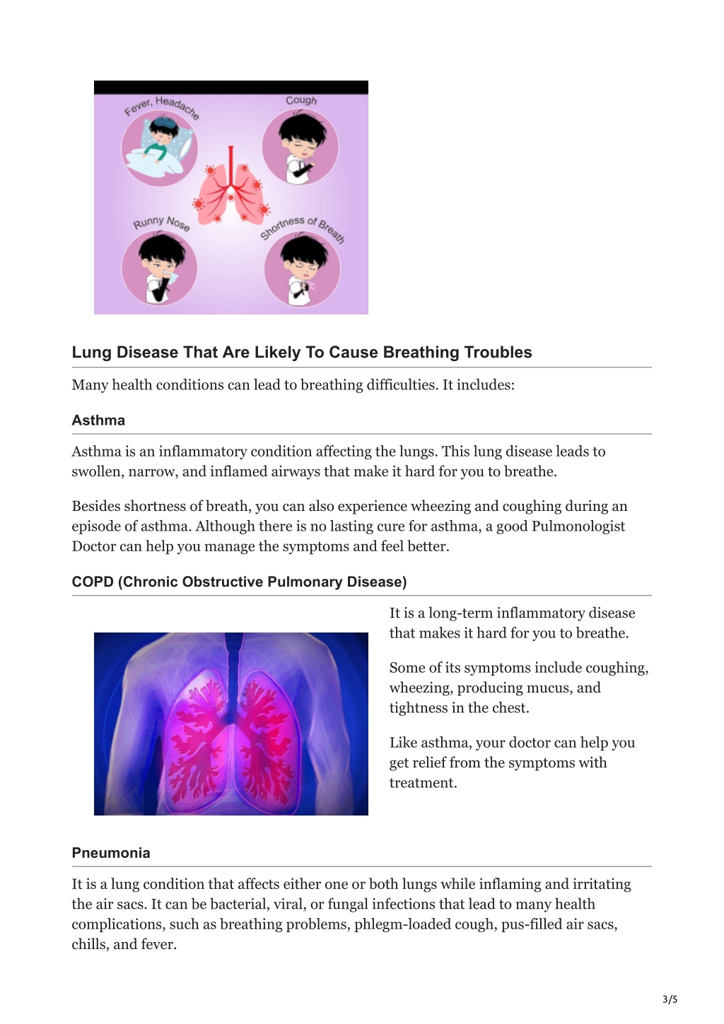 PPT - Sign And Symptoms of Lung Disease That Causes Shortness of Breath ...