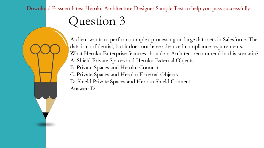 Answers Heroku-Architect Real Questions