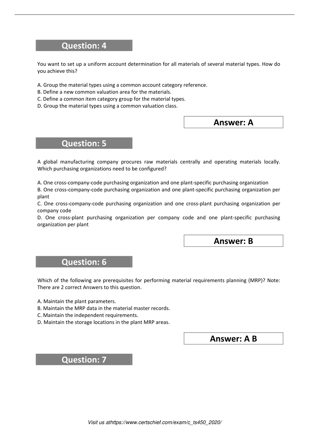 Exam C_TS450_2020 Collection Pdf