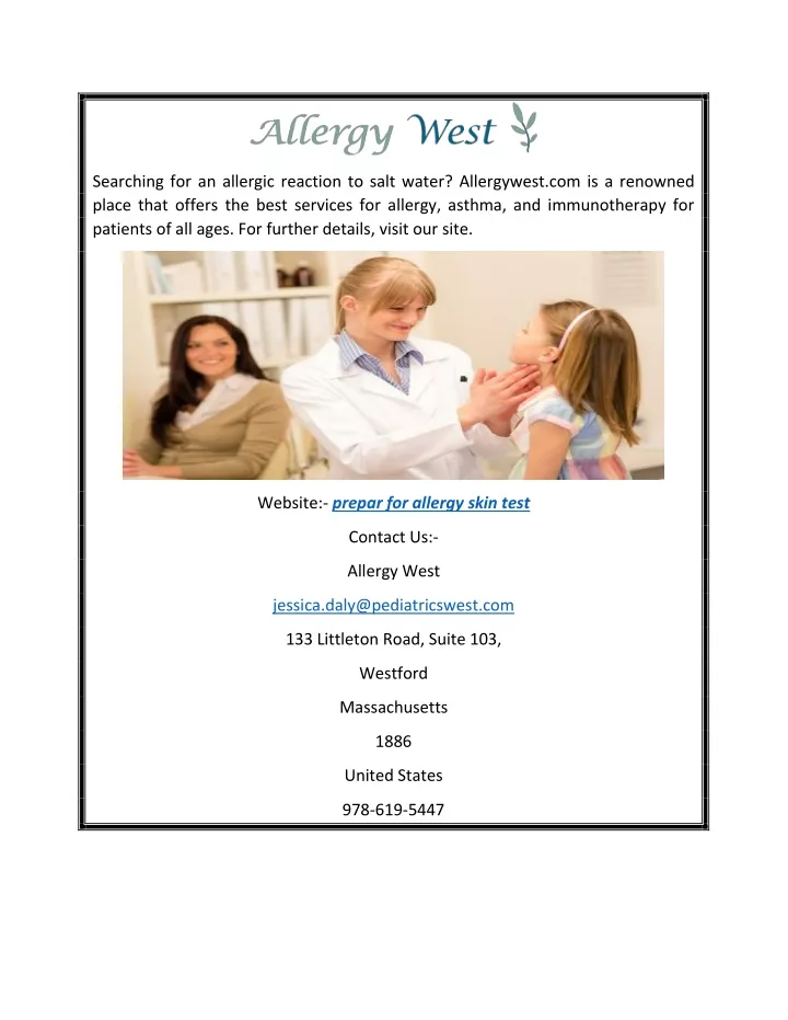 Ppt Prepar For Allergy Skin Test Powerpoint Presentation Id10592983 5855