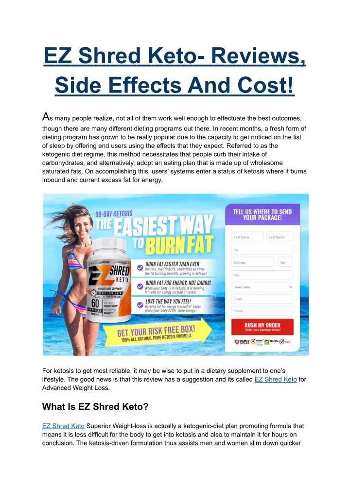 does quick shred keto work