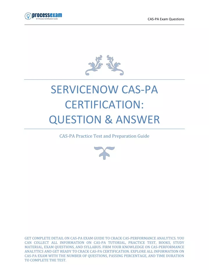 PPT - ServiceNow CAS-PA Certification: Question & Answer PowerPoint Sns-Brigh10