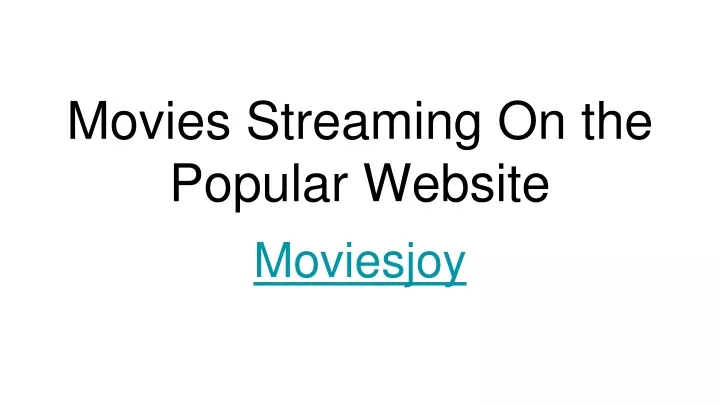 movies streaming on the popular website n.