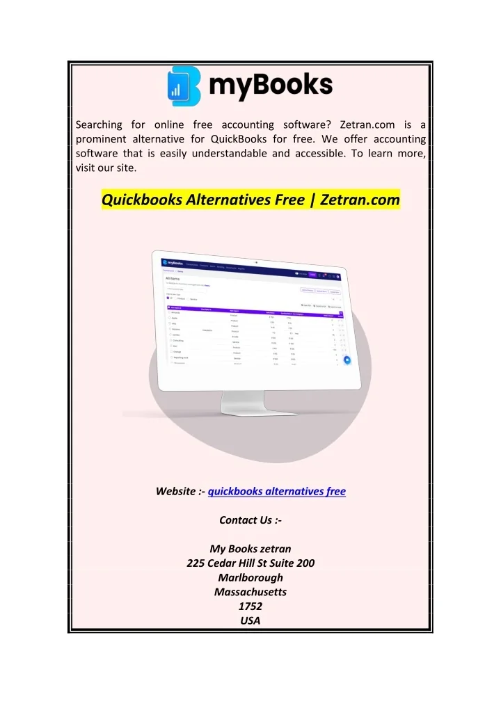 ppt-quickbooks-alternatives-free-zetran-powerpoint-presentation