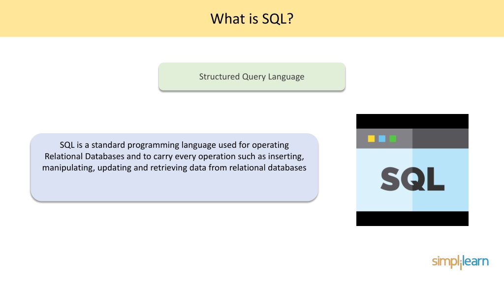 sql presentation for beginners