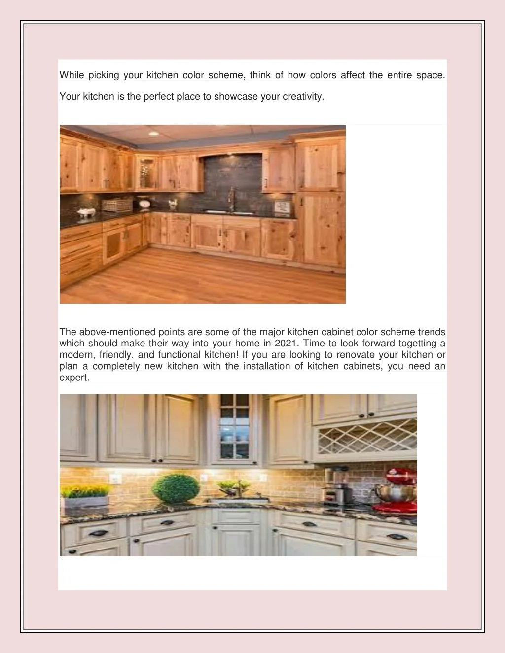 PPT - Top 10 Trendy Kitchen Cabinet Colour Schemes Of 2021 PowerPoint ...