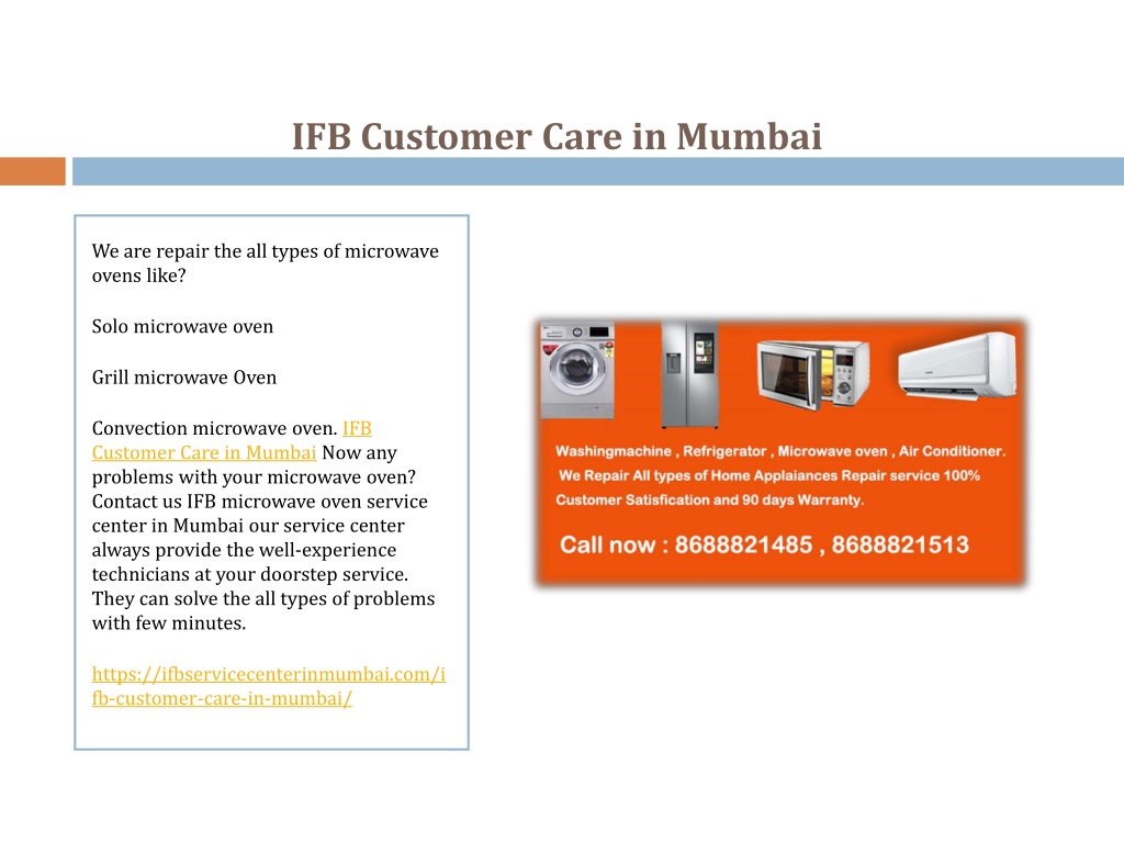 PPT IFB Customer Care in Mumbai PowerPoint Presentation, free