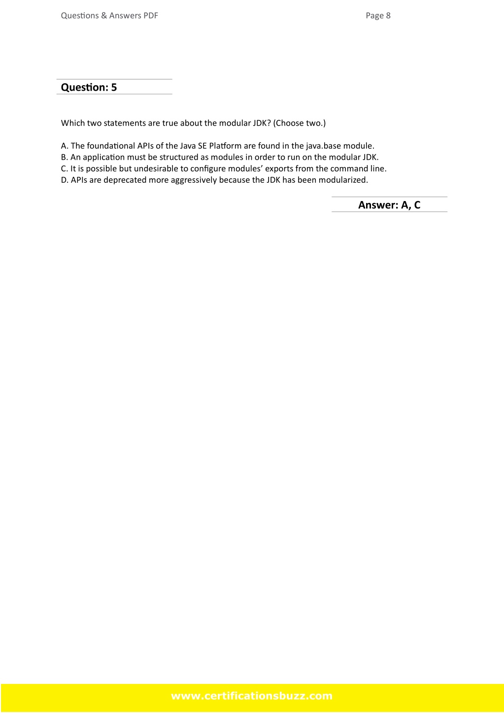 Valid 1Z0-819 Test Pdf