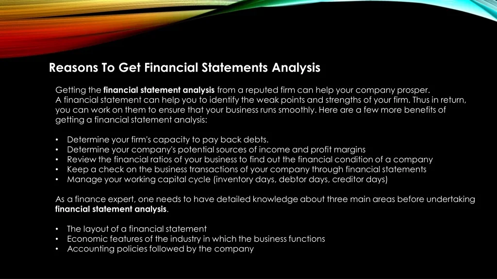 Financial Statement Rationale PPT - How to do financial statement analysis? PowerPoint Presentation ...