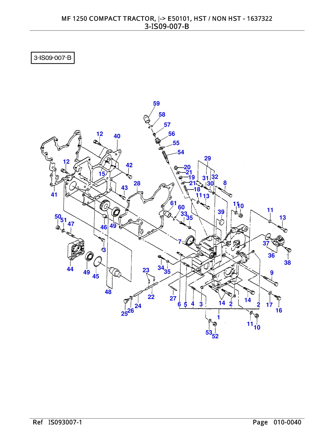 PPT - Massey Ferguson MF 1250 COMPACT TRACTOR (- E50101, HST NON HST ...