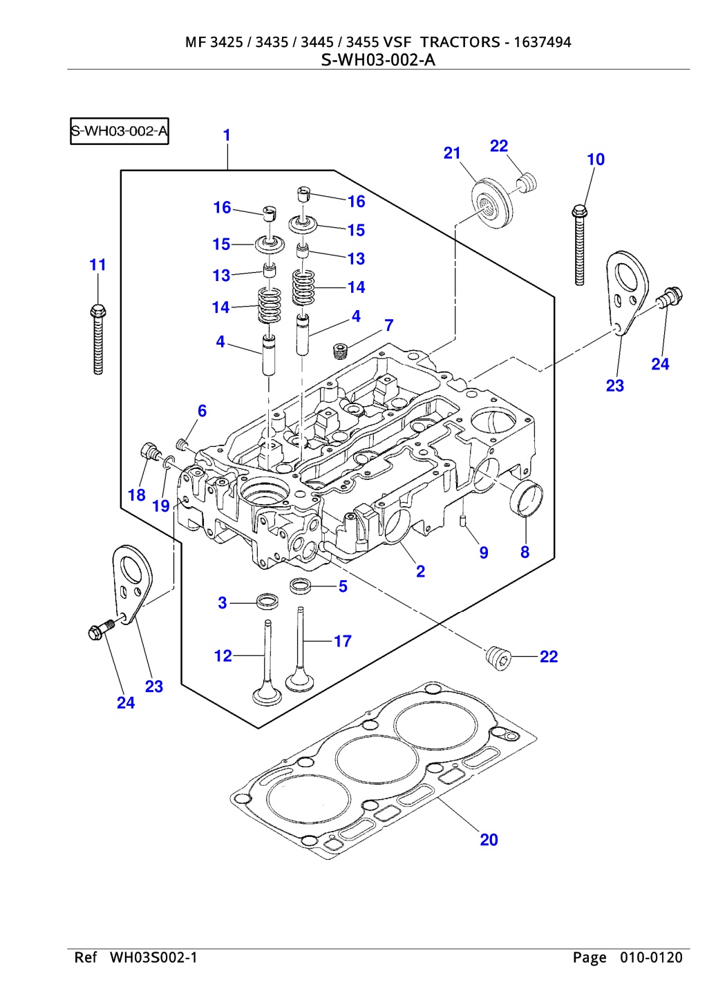 PPT - Massey Ferguson MF 3445 VSF TRACTORS Parts Catalogue Manual ...