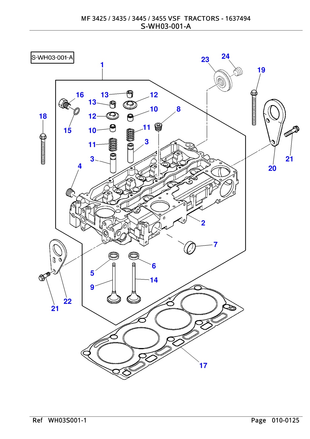 PPT - Massey Ferguson MF 3455 VSF TRACTORS Parts Catalogue Manual ...