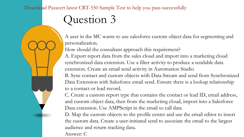 Free CRT-550 Practice Exams