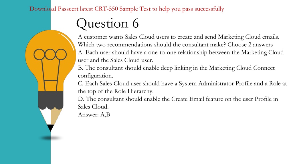 PPT - Salesforce Marketing Cloud Consultant CRT-550 Exam Sns-Brigh10