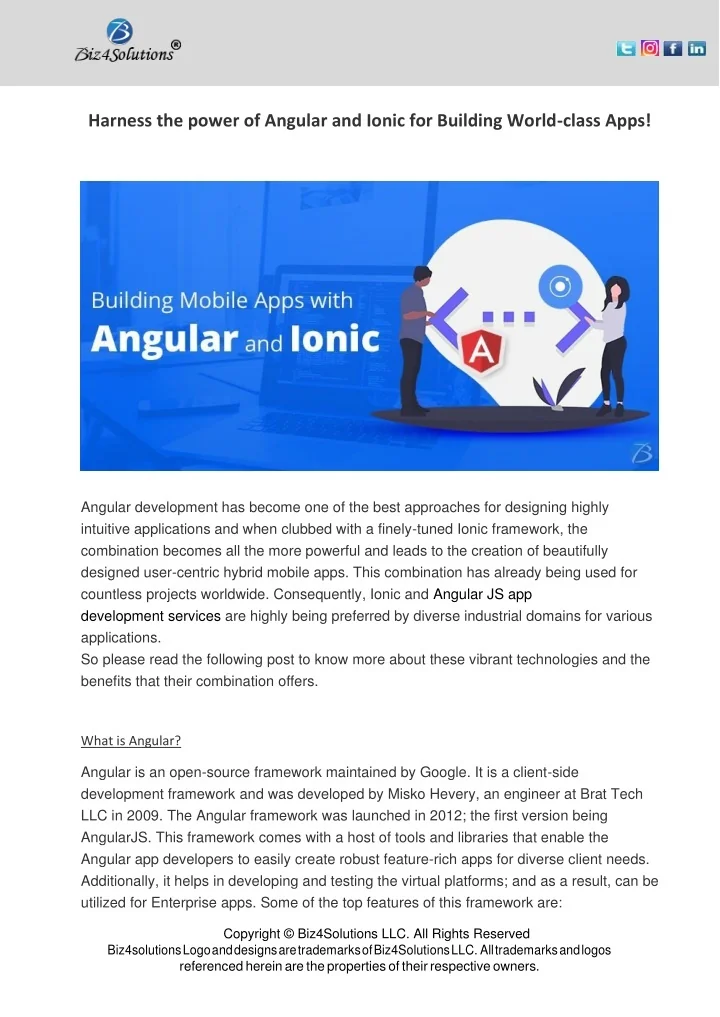 PPT Harness the power of Angular and Ionic for Building Worldclass