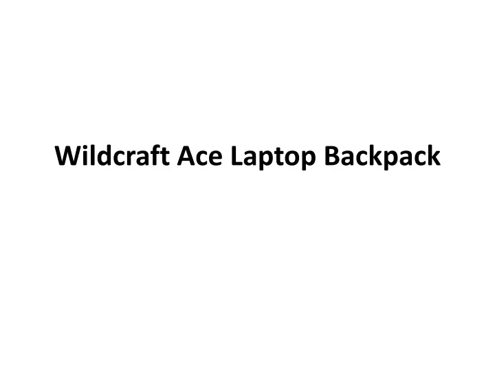 wildcraft ace laptop backpack n.