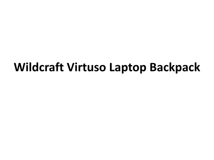 wildcraft virtuso laptop backpack n.