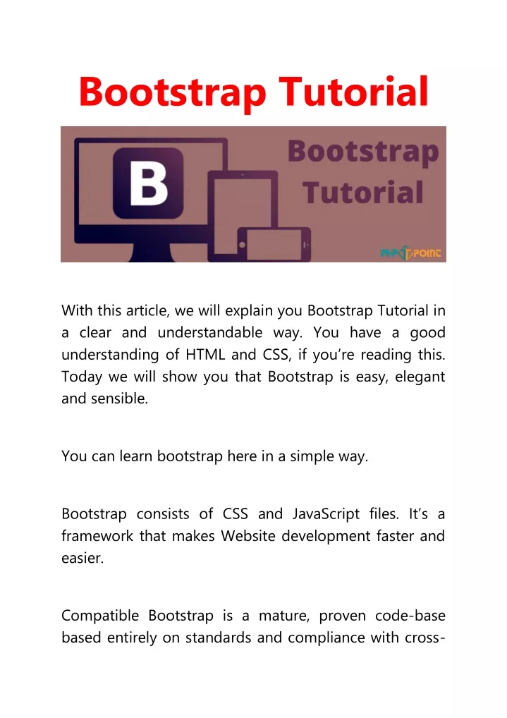 PPT - Bootstrap Tutorial PowerPoint Presentation, Free Download - ID ...