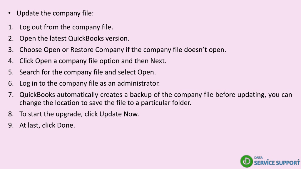 PPT QuickBooks Update Company File! All You Need to Know About it