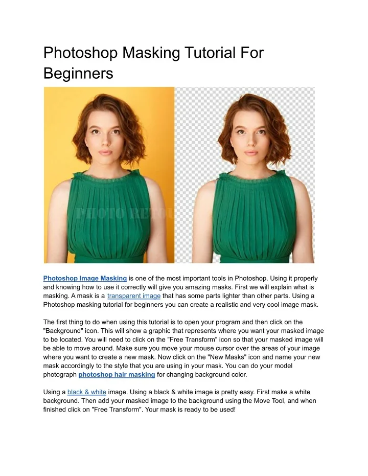 PPT - Photoshop Masking Tutorial For Beginners PowerPoint Presentation ...