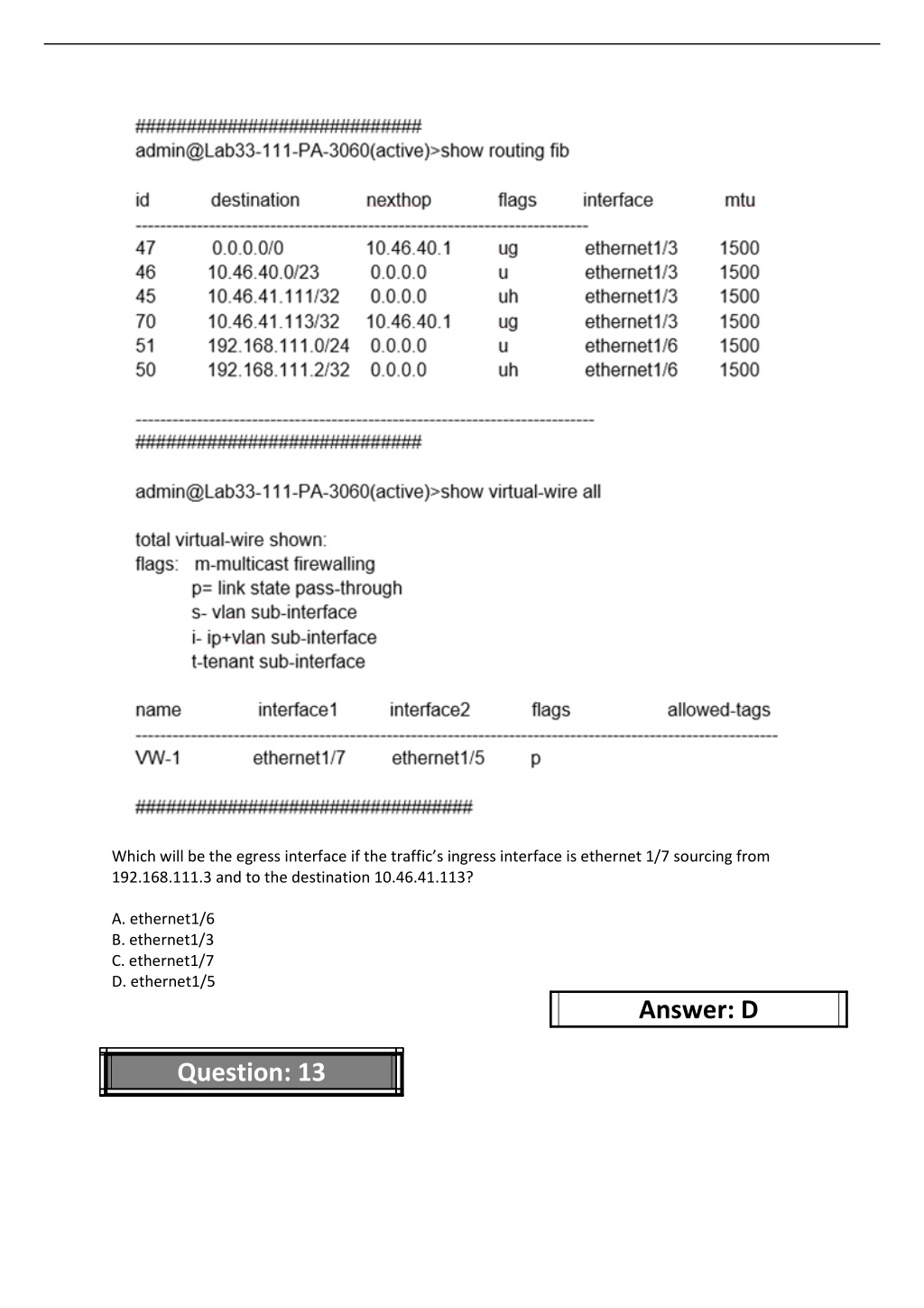 Exam PCNSE Assessment