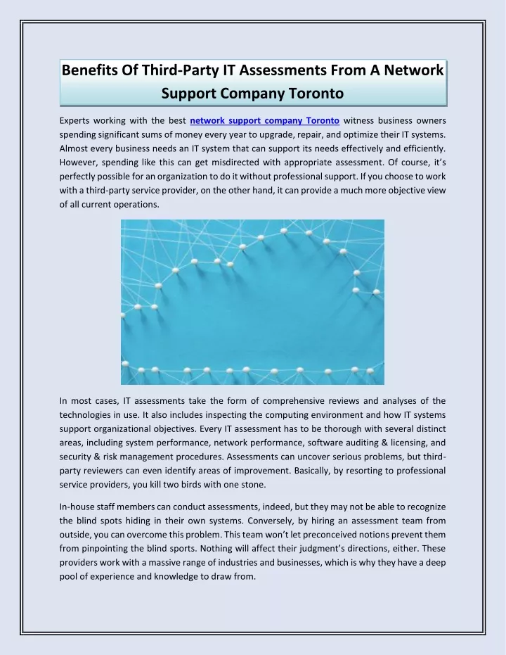 ppt-benefits-of-third-party-it-assessments-from-a-network-support