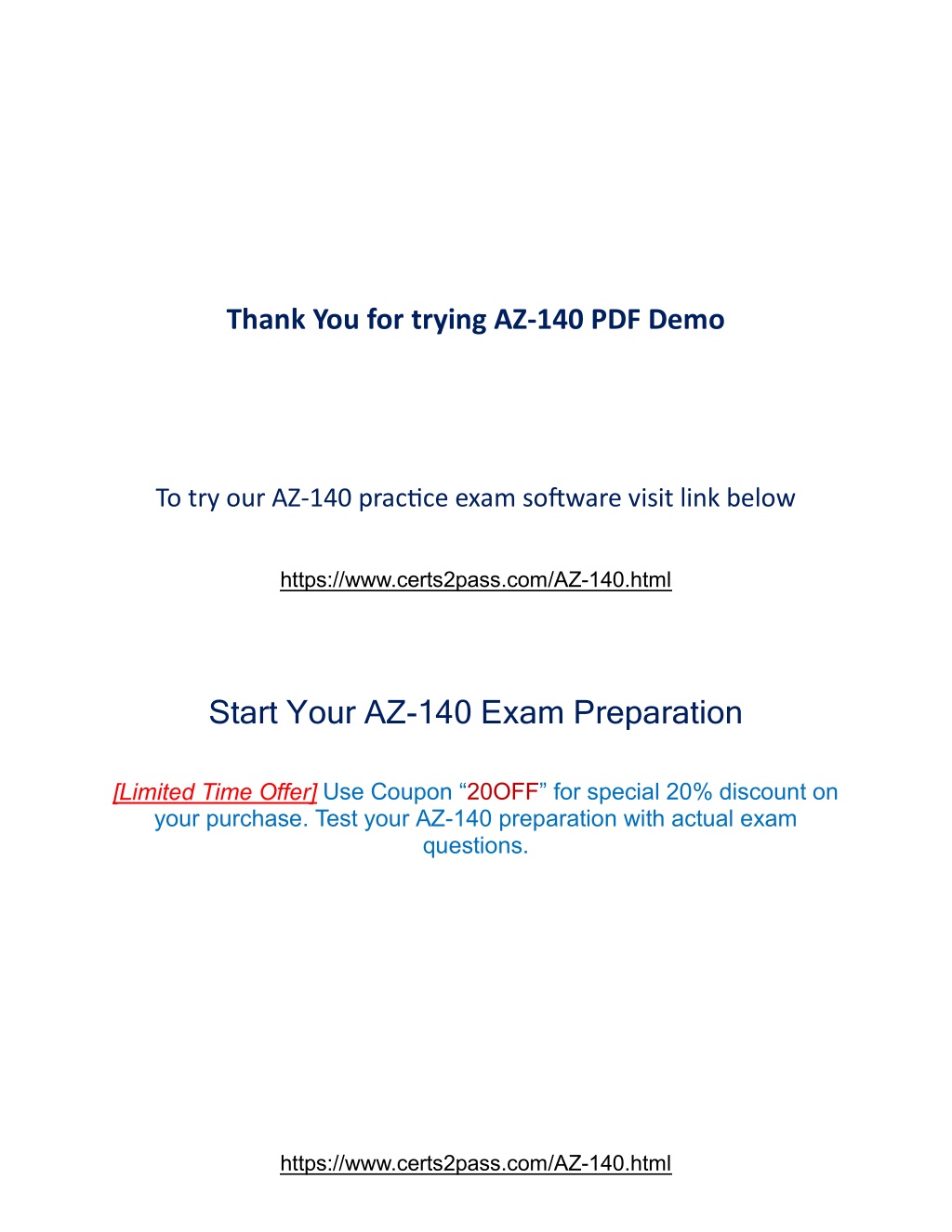 PPT - Microsoft AZ-140 Latest Exam Material [ June 2021 ] PowerPoint Sns-Brigh10