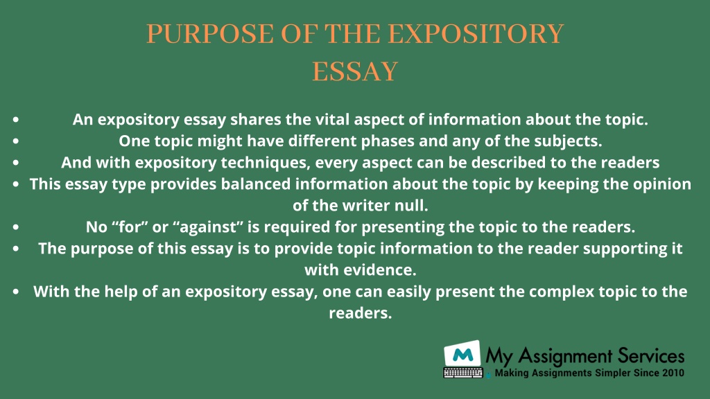 the purpose of expository essay