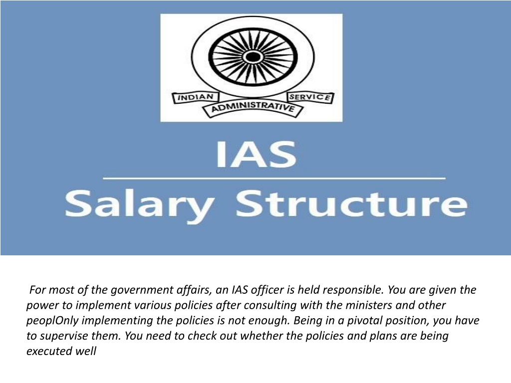 PPT - Responsibilities Of An IAS Officer PowerPoint Presentation, free ...