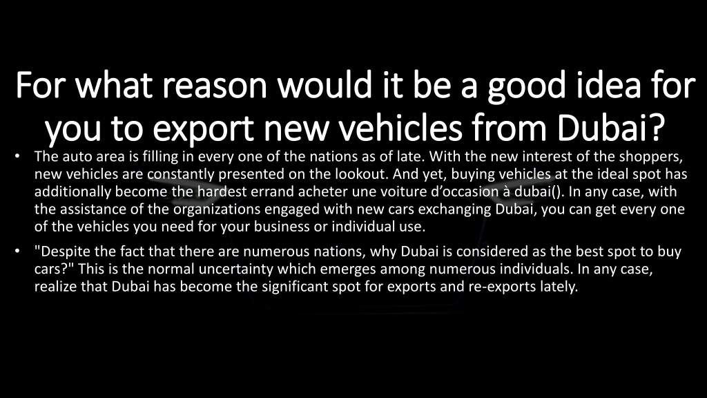 car export company