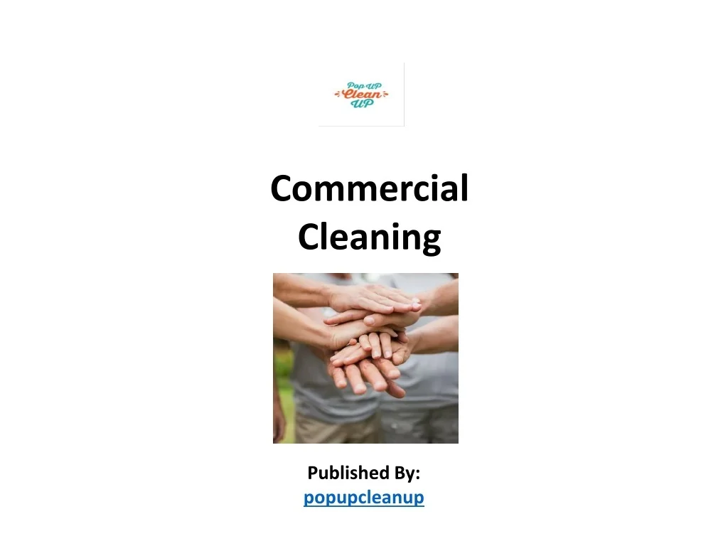 PPT Commercial Cleaning PowerPoint Presentation, free download ID