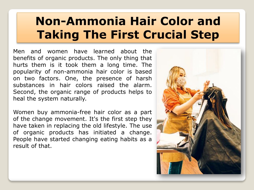 PPT Women Endorse NonAmmonia Hair Color for Healthy Living PowerPoint Presentation ID10612375