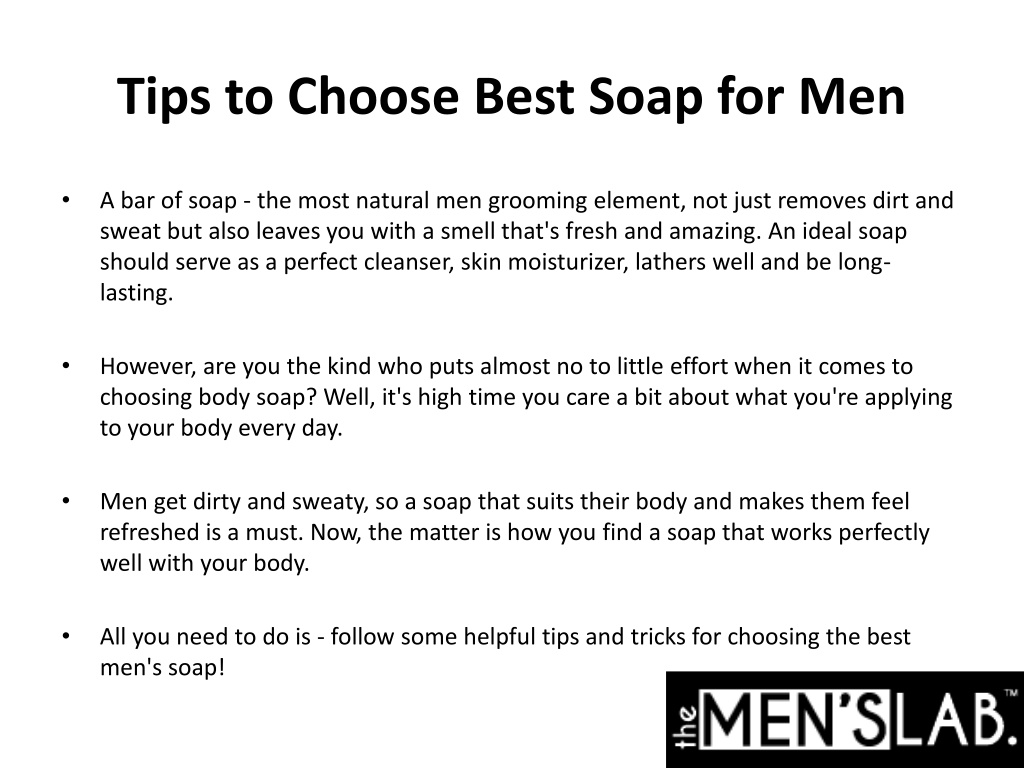 PPT - Tips to Choose Best Soap for Men - Document PowerPoint ...